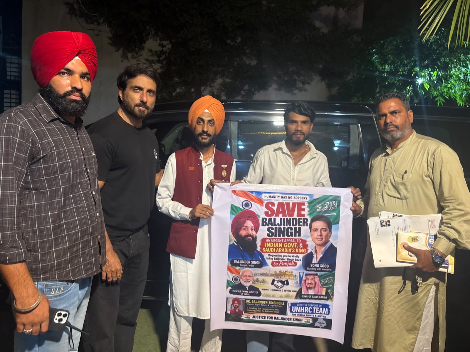 ਬਲਜਿੰਦਰ ਸਿੰਘ ਨੂੰ ਸਾਊਦੀ ਅਰਬ ਤੋਂ ਵਾਪਸ ਲਿਆਉਣ ਦੇ ਯਤਨ ਤੇਜ਼, UNHRC ਤੇ WHRPC ਟੀਮ ਸਰਗਰਮ; ਸੋਨੂੰ ਸੂਦ ਨਾਲ ਵੀ ਕੀਤੀ ਮੁਲਾਕਾਤ